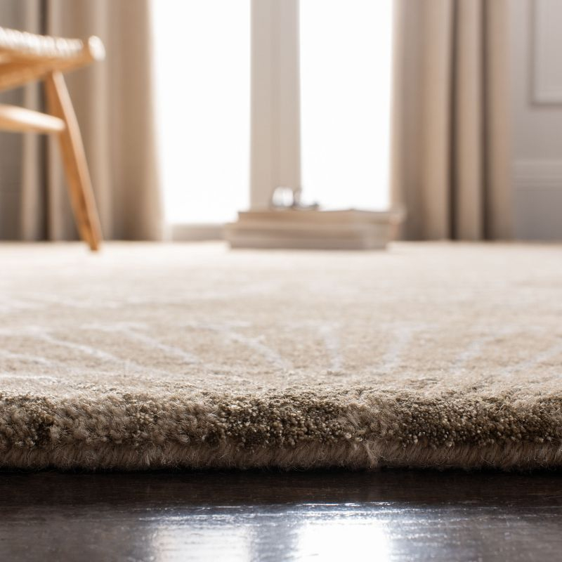 Soho SOH821 Hand Tufted Area Rug - Beige/Brown - 6'x6' - Safavieh.