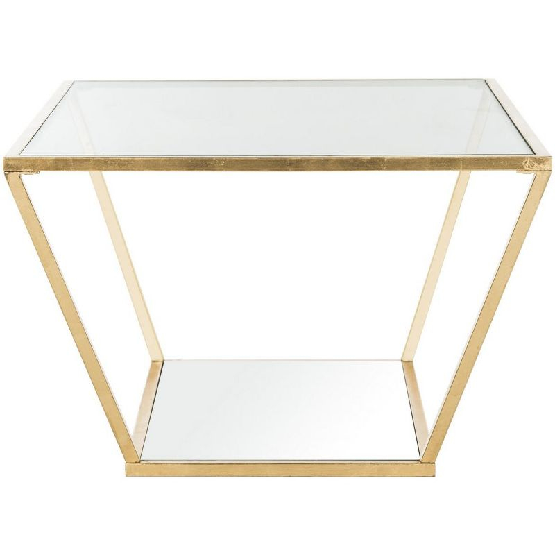 Allene Coffee Table - Gold/Clear - Safavieh