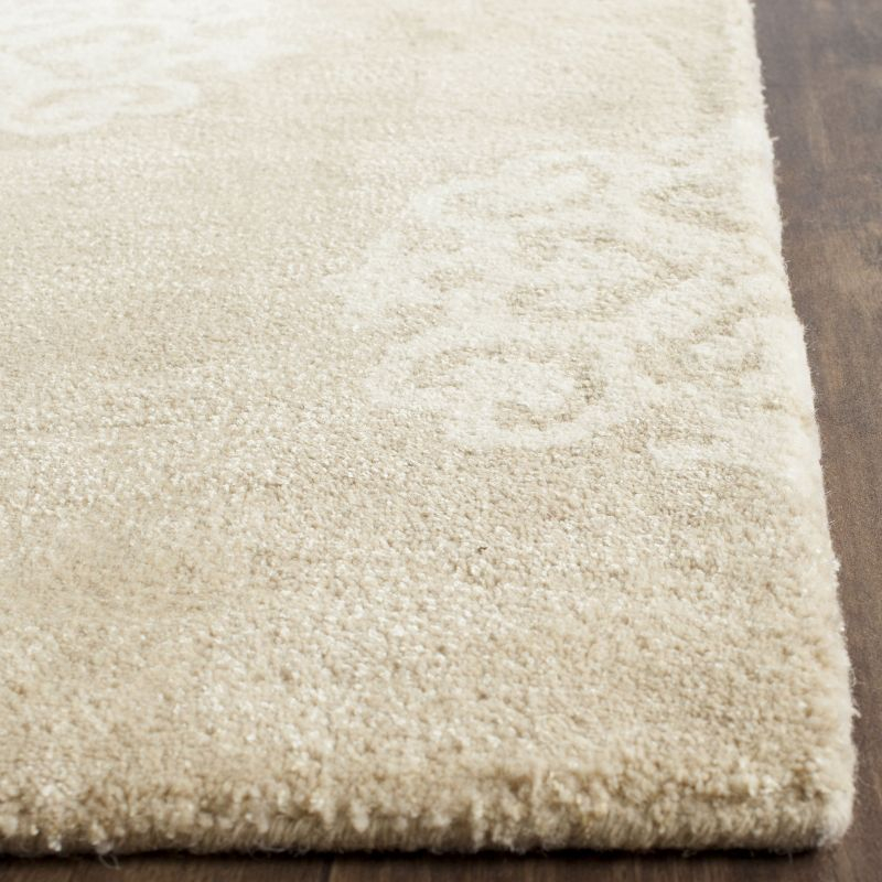 Soho SOH724 Hand Tufted Indoor Area Rug - Beige/Ivory - 6'x6' - Safavieh