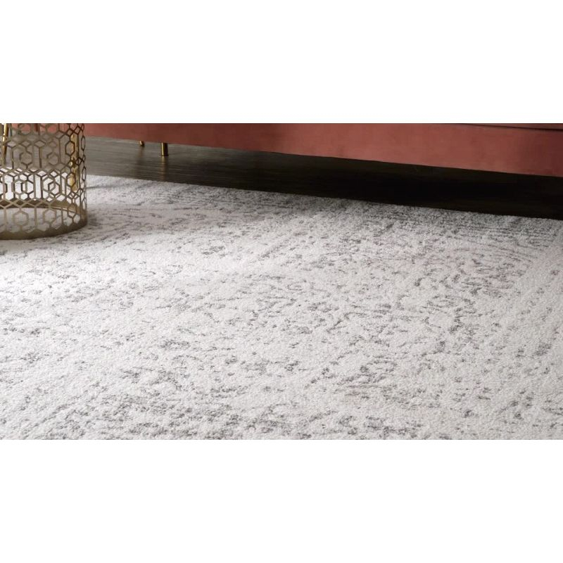 Nuloom Arlena Medallion 10x13 Indoor Area Rug for Living Room Bedroom Dining Room Kitchen, Grey/Ivory
