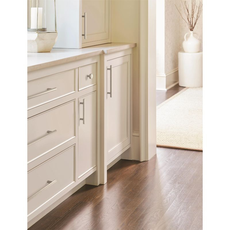 Amerock Caliber 7-9/16 inch (192mm) Center-to-Center Satin Nickel Cabinet Pull