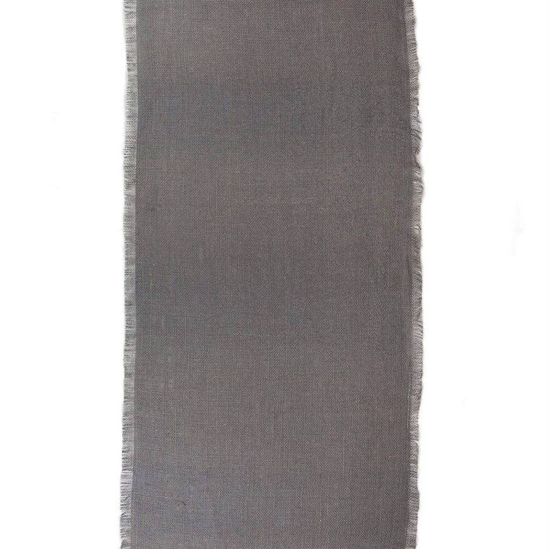 48" x 15" Jute Table Runner Gray - Design Imports