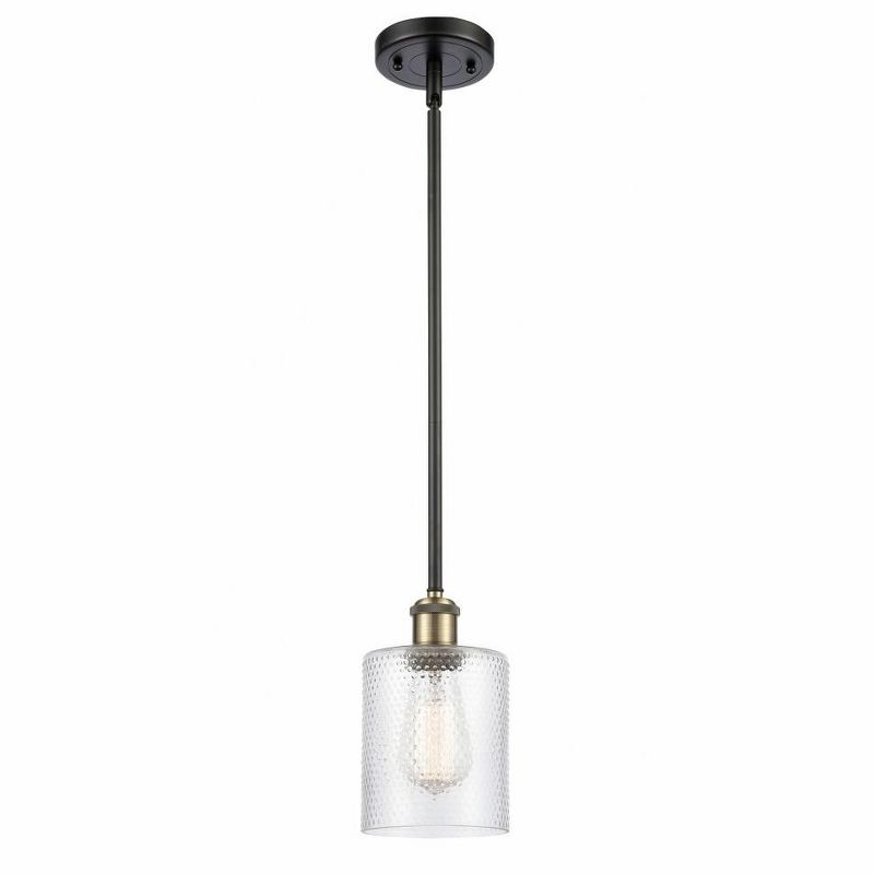 Innovations Lighting Cobbleskill 1 - Light Pendant in  Black Antique Brass
