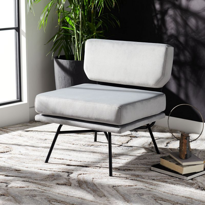 Kermit Accent Chair - ACH6210 - Grey/Black - Safavieh