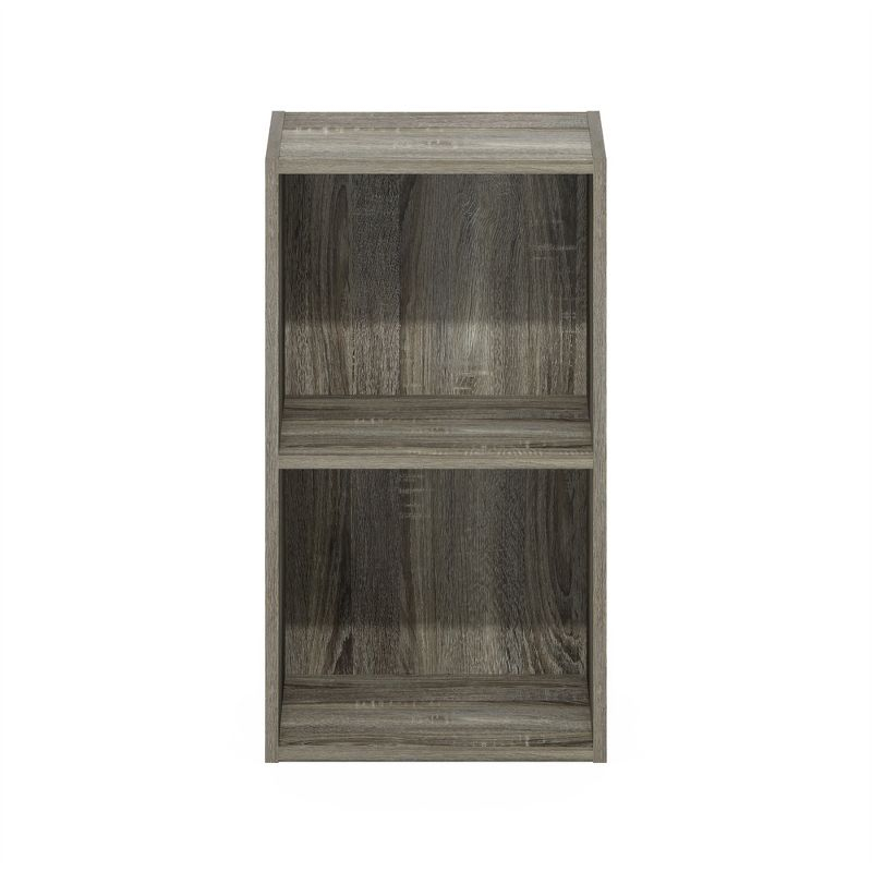 Furinno 2 Cube Storage Bookcase Multi-functional Dispaly Bookshelf Cabinet Furniture,French Oak