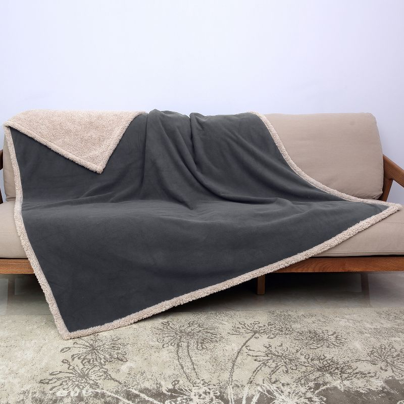 Kritter Planet Waterproof Blanket for Dogs, 80x60 Inches, Gray