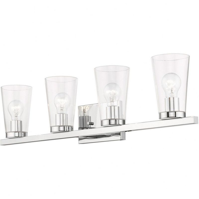 Livex Lighting Cityview 4 - Light Vanity in  Polished Chrome