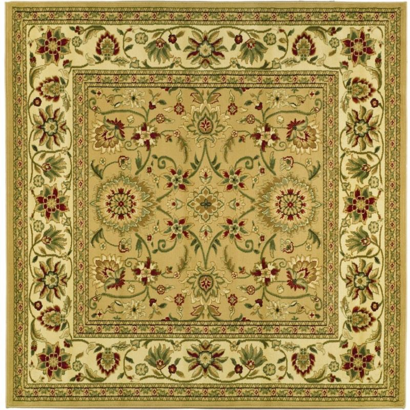 Lyndhurst LNH212 Power Loomed Area Rug - Beige/Ivory - 5'3"x5'3" - Safavieh