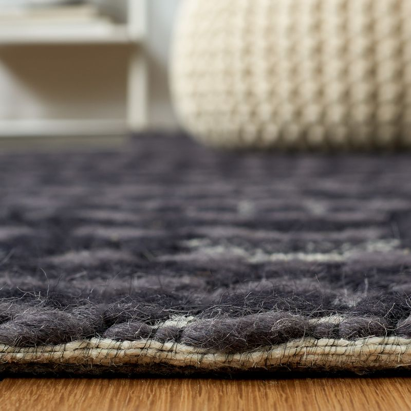 Marbella MRB451 Hand Loomed Area Rug - Black/Ivory - 6'x9' - Safavieh.