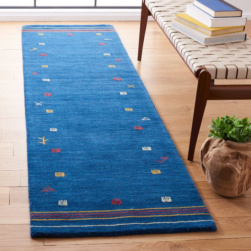 Himalaya HIM563 Handmade Runner Rug - 2'3"x8' - Blue - Safavieh