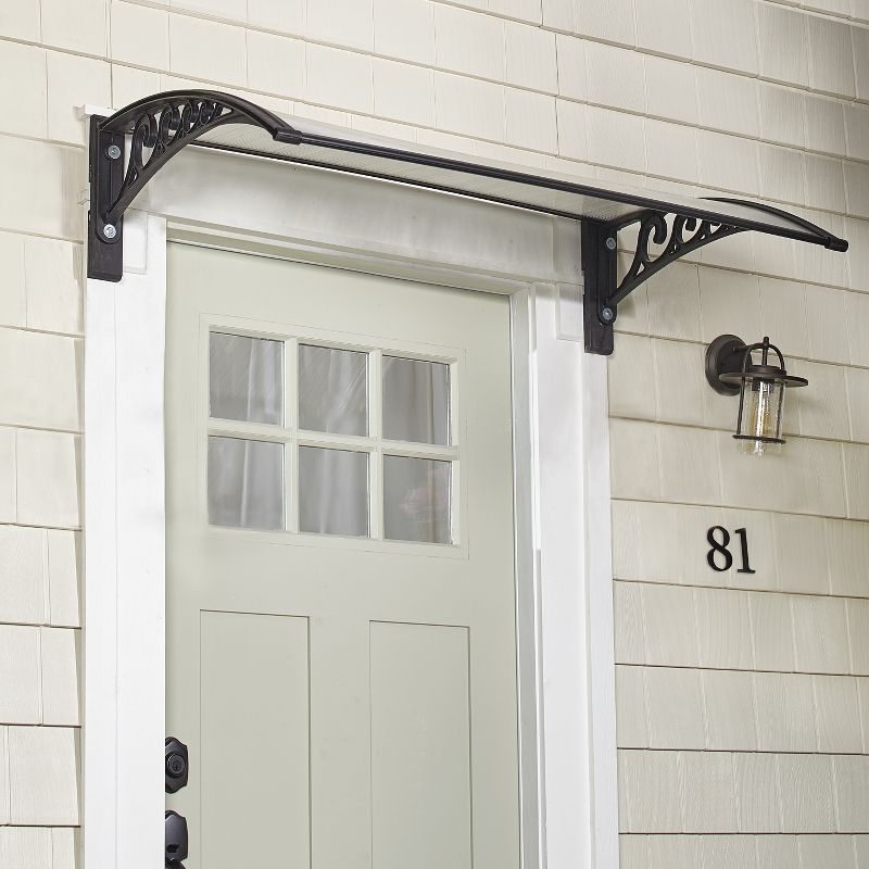 The Lakeside Collection Natural Sunlight Door Canopies - Black