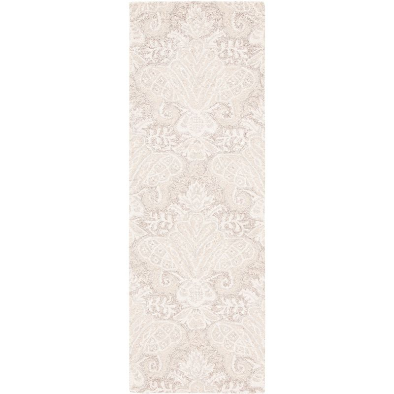 Micro-Loop MLP539 Hand Tufted Indoor Runner Rug - Beige - 2'3"x11' - Safavieh