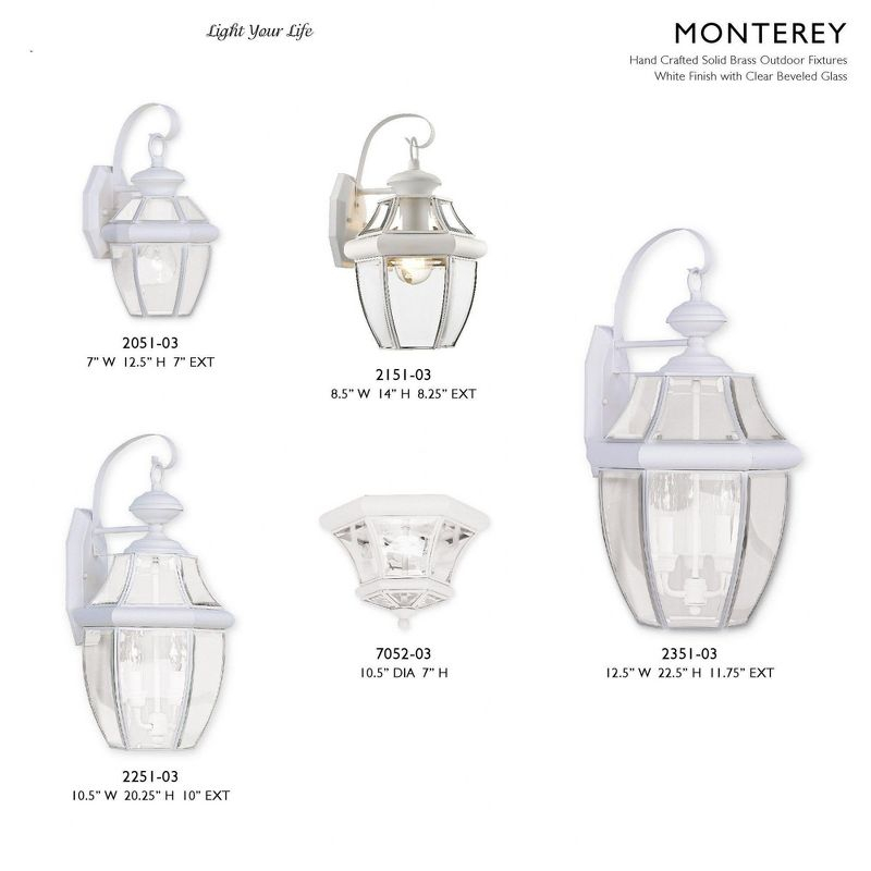 Livex Lighting Monterey 2 - Light Wall Light in  White