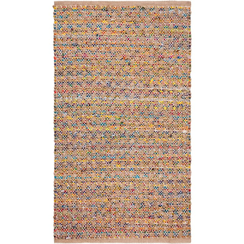 Cape Cod CAP305 Hand Woven Area Rug - Red/Natural - 3'x5' - Safavieh.