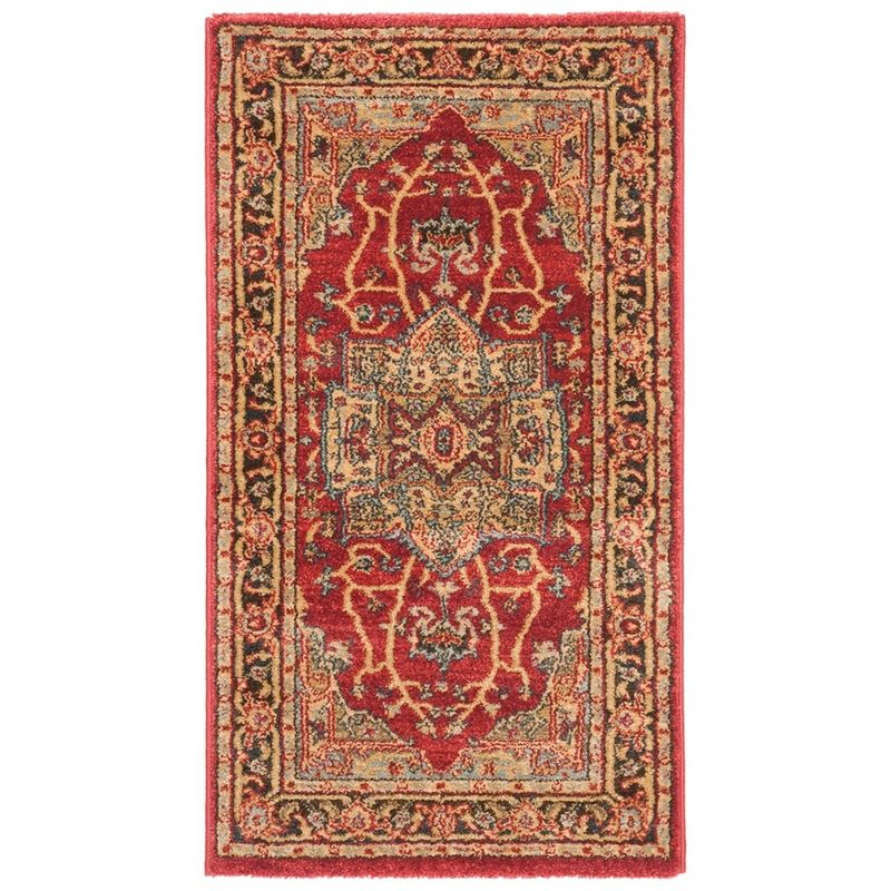 Mahal MAH625 Power Loomed Indoor Accent Rug - Natural/Navy - 2'2"x4' - Safavieh.