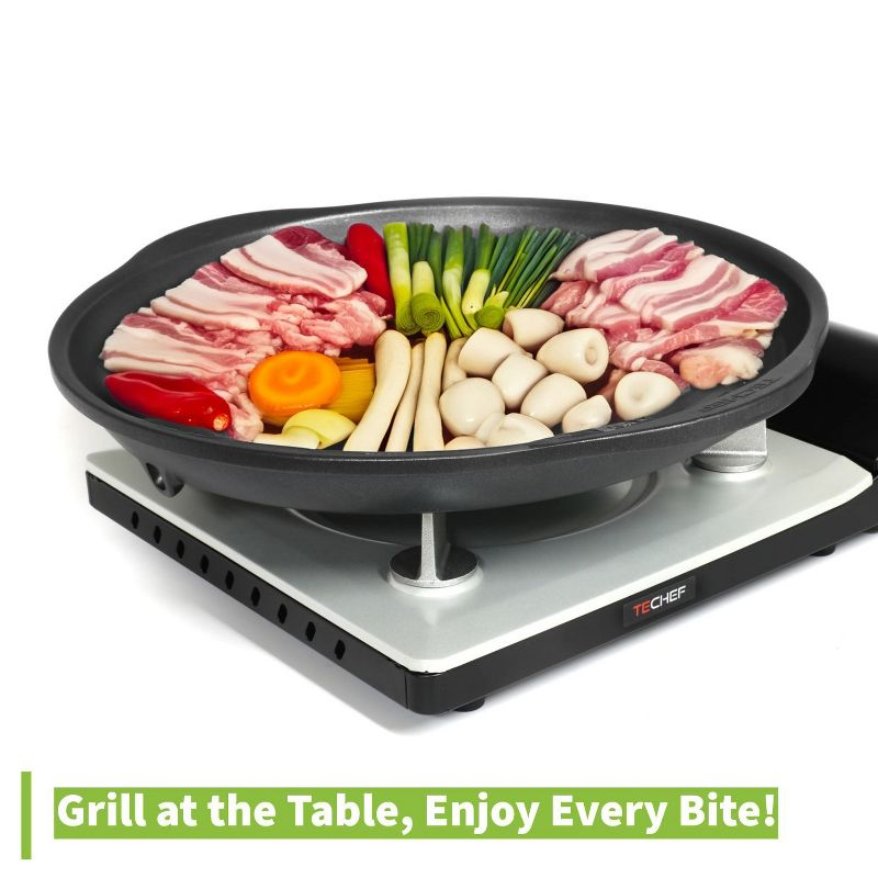 TECHEF Stovetop K-BBQ Non-Stick Grill Pan / Black