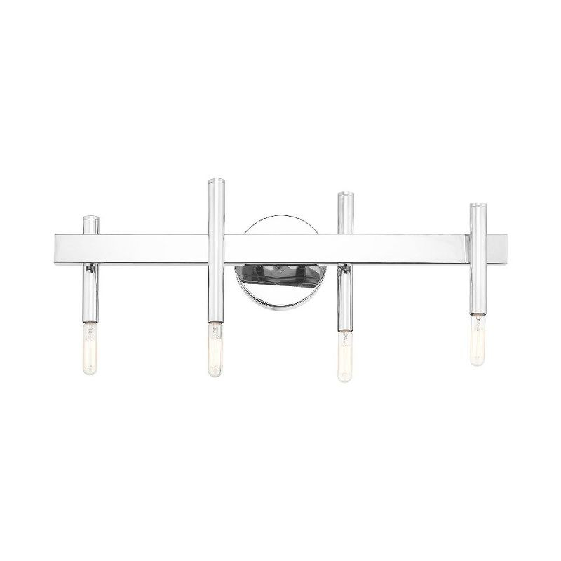 Livex Lighting Denmark 4 - Light Vanity in  Polished Chrome