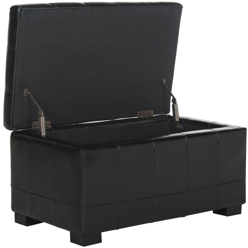Small Manhattan Storage Bench - Black - Safavieh