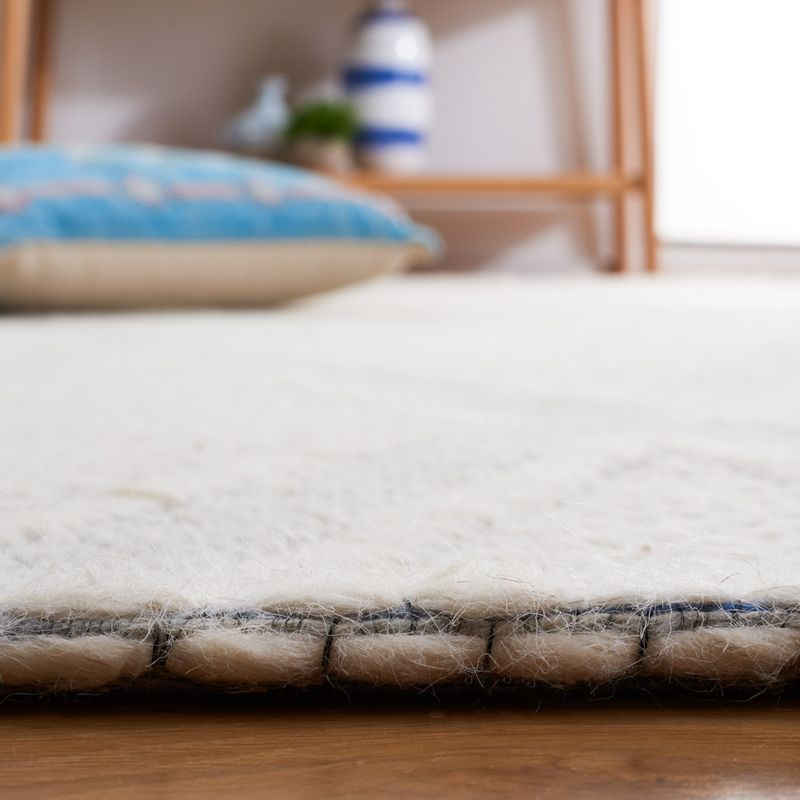 Marbella MRB326 Hand Woven Area Rug - Navy/Ivory - 4'x6' - Safavieh.