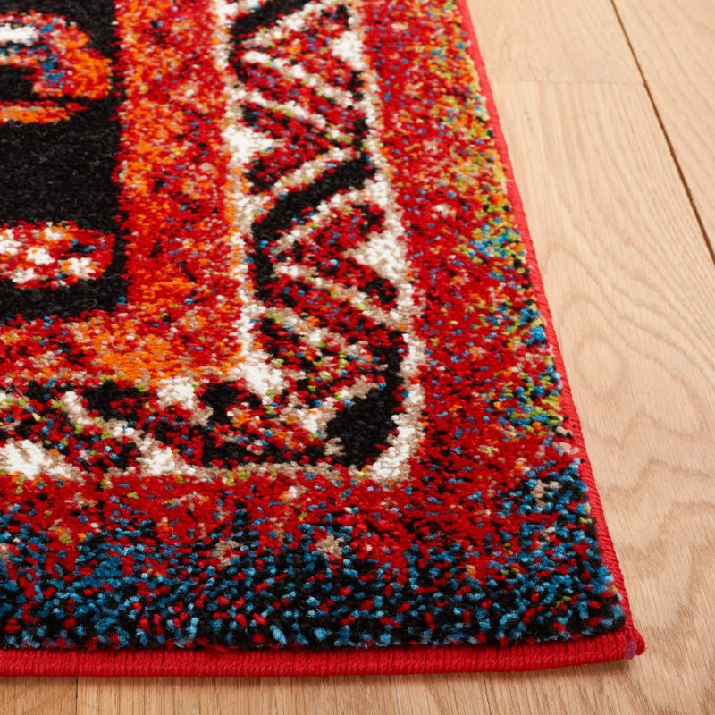 Vintage Hamadan VTH201 Power Loomed Area Rug - Orange/Red - 4'x6' - Safavieh.