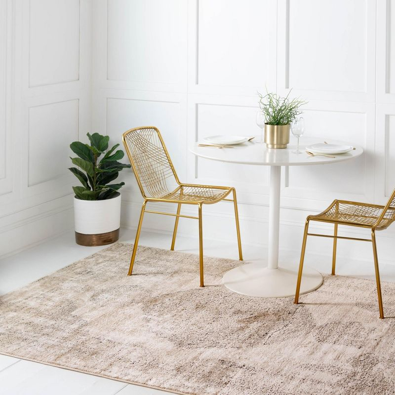 Unique Loom Portland Collection Area Rug - Woodburn (10'  x 14' 1" Rectangle Ivory/Beige)