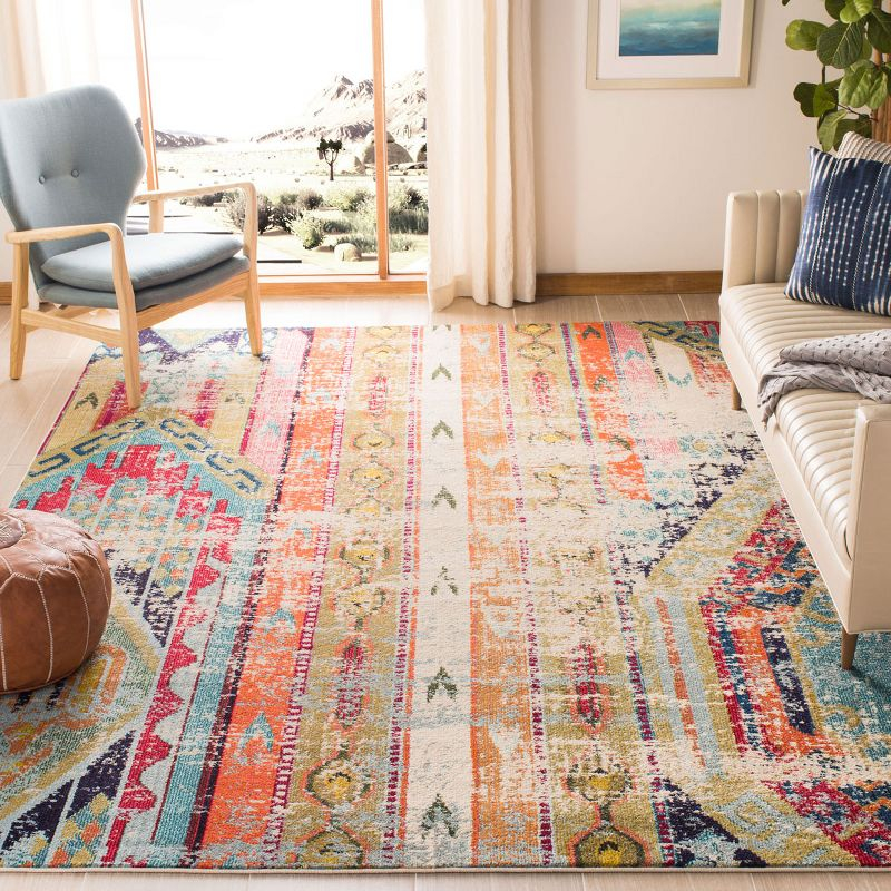 Monaco MNC222 Power Loomed Indoor Area Rug - Multi - 8'x10' - Safavieh