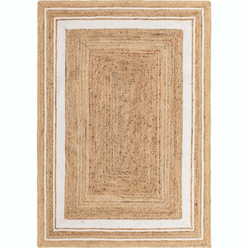 Unique Loom 5' 1 x 8' 0 Gujarat Braided Jute Rectangle Area Rug