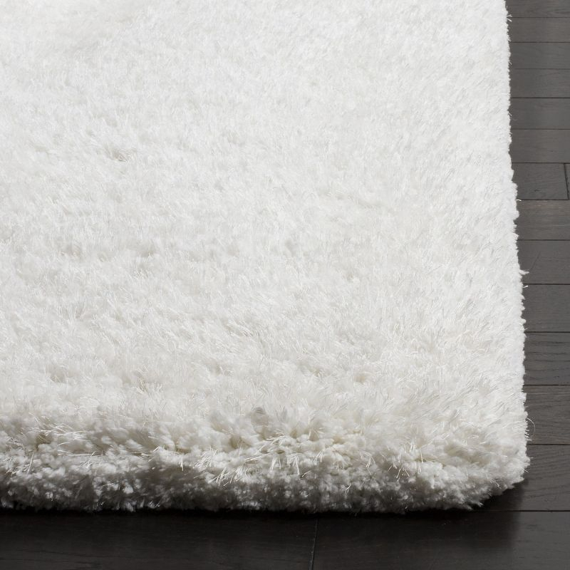 Express Shag SGE620 Hand Tufted Indoor Area Rug - Ivory - 5'x8' - Safavieh