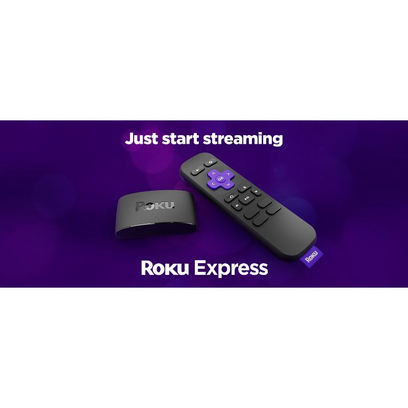 Roku Express HD Streaming Device with High-Speed HDMI Cable, Standard Remote, and Wi-Fi