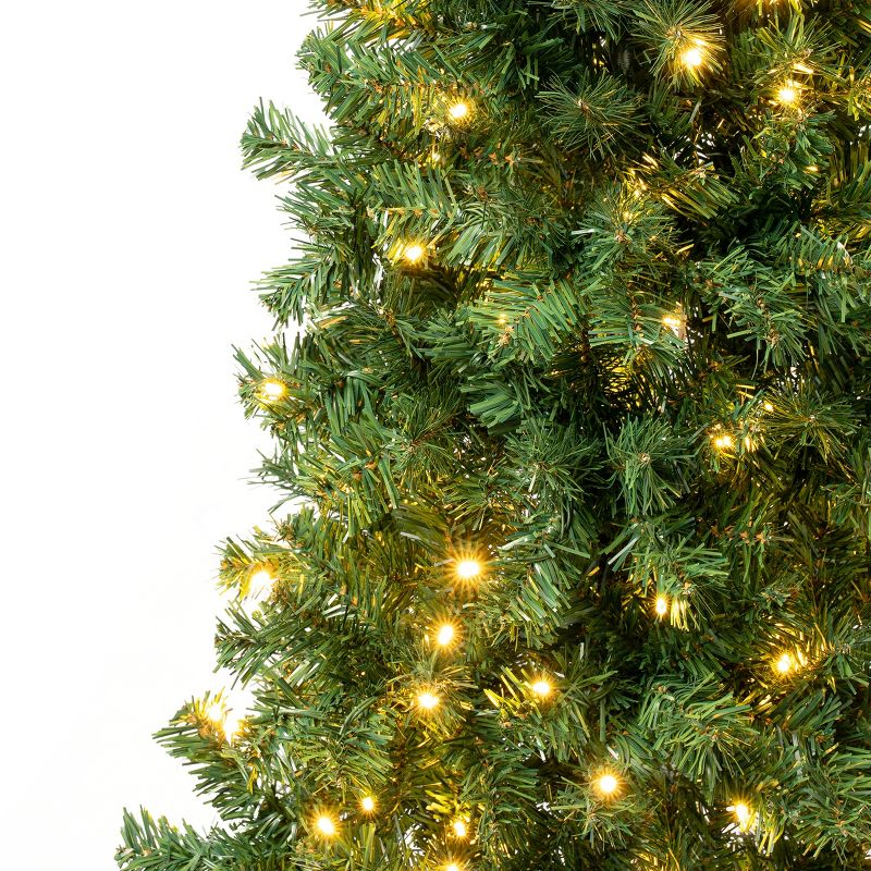 4.5' Prelit Linden Spruce Artificial Christmas Tree Warm White Lights - National Tree Company