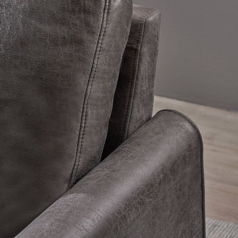 Blithewood Contemporary Club Chair Slate - Christopher Knight Home: Upholstered Accent, Polyester Fabric, Hardwood Frame