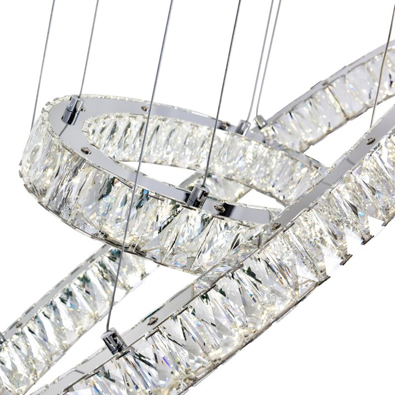 CWI Lighting Florence LED Chandelier With Chrome Finish