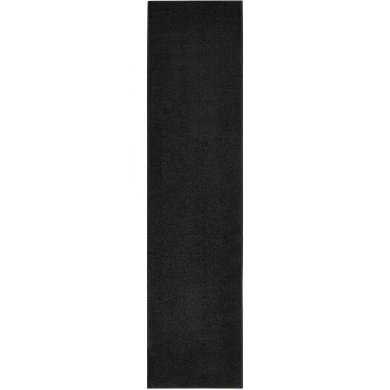 Nourison Essentials 2'2" x 12' Black Indoor/Outdoor Rug