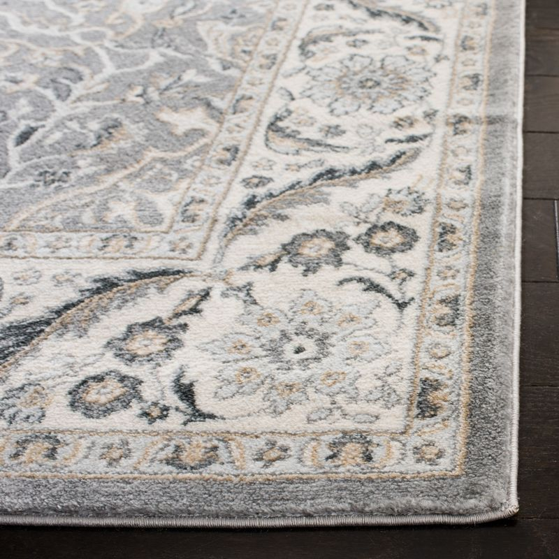 Isabella ISA912 Power Loomed Area Rug - Grey/Dark Grey - 4'x6' - Safavieh.