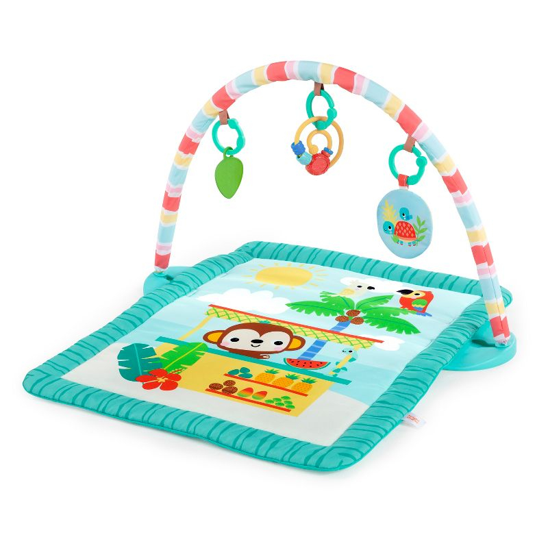 Bright Starts Tiki Toy Bar Baby Activity Gym & Tummy Time Mat - Newborn - 3 Years