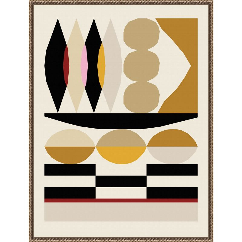 Amanti Art Abstract composition 25 by Nktn Canvas Wall Art Print Framed 23 x 30-in.
