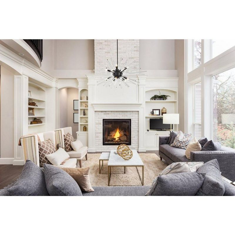 Elegant Lighting Sienna 10 - Light Pendant in  Black
