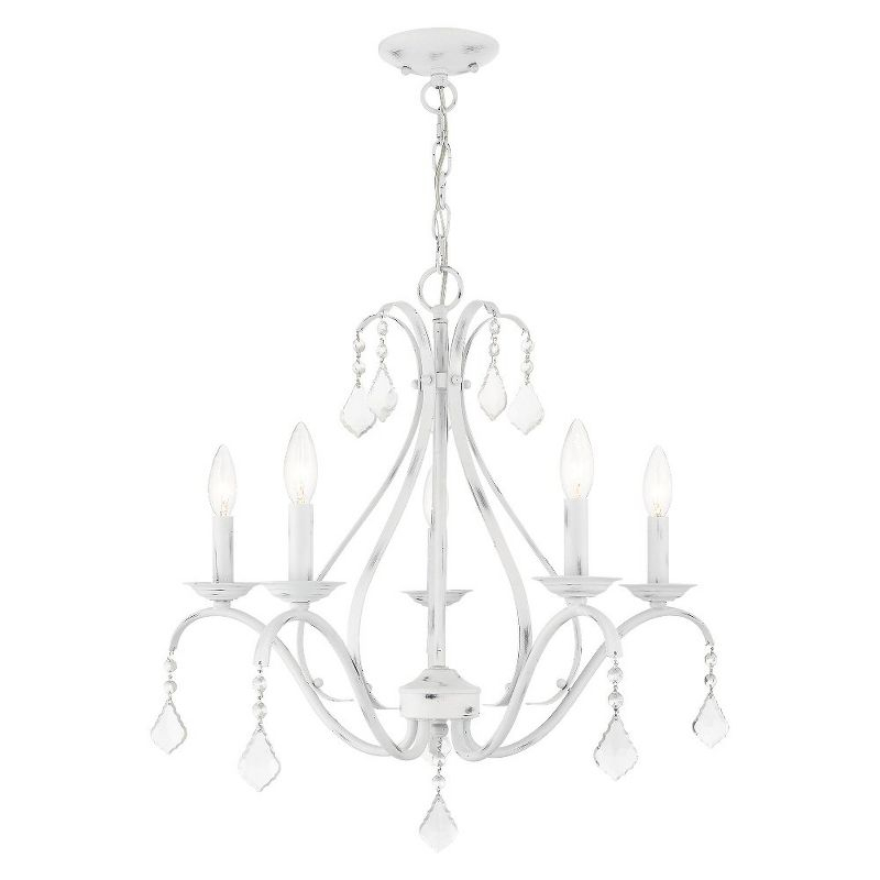 Livex Lighting Caterina 5 - Light Chandelier in  Antique White