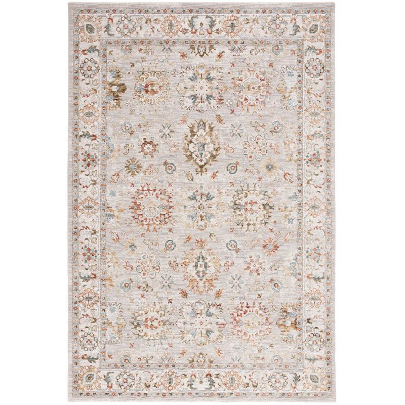 Hamilton HLT112 Power Loomed Area Rug - Gray/Rust - 8'9"x11'9" - Safavieh.