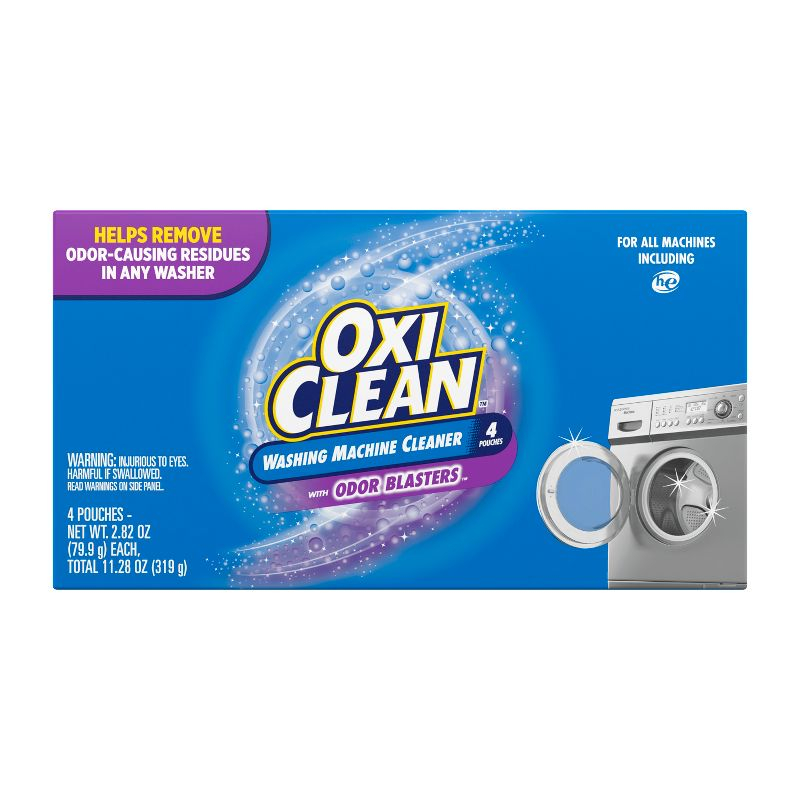 OxiClean Washing Machine Cleaner with Odor Blasters - 11.28oz/4ct