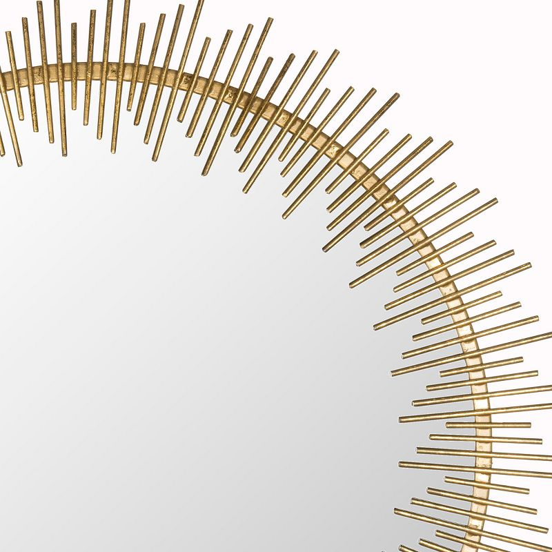 Sunray Circle Mirror - Antique Gold - Safavieh
