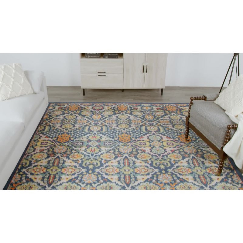 Nourison Allur Boho Indoor Area Rug Ivory Multicolor 5'3" x Round