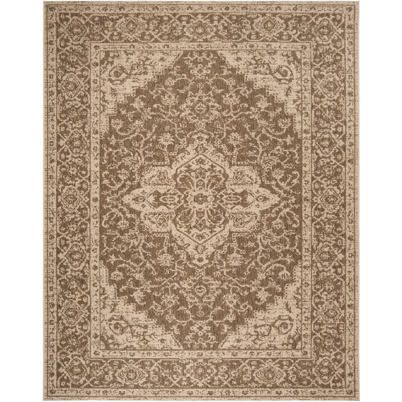 Beach House BHS137 Power Loomed Indoor/Outdoor Area Rug - Beige/Cream - 9'x12' - Safavieh