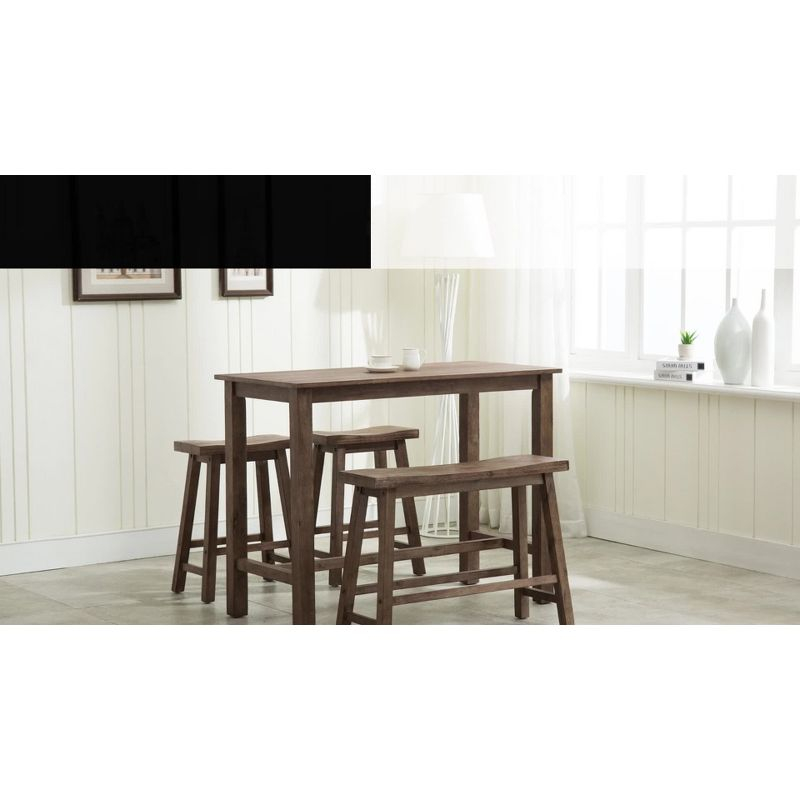 Sonoma Bench Chestnut - Boraam: Modern Rectangle Wood Dining Bench, Spot Clean, 600 lbs Capacity