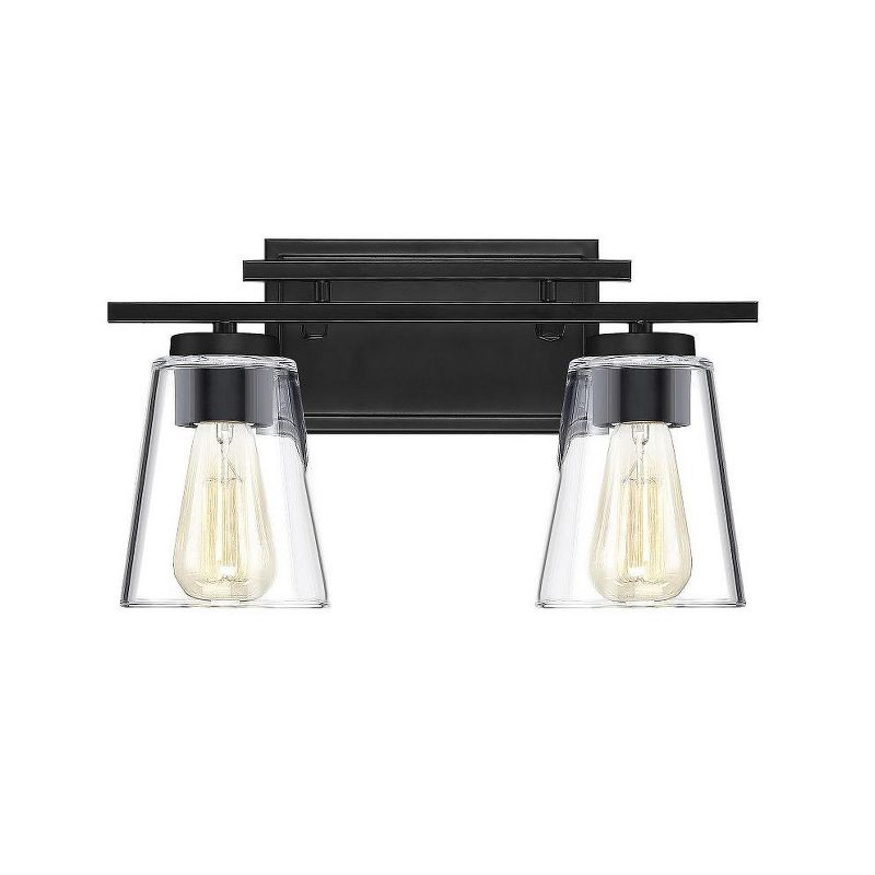 Savoy House Calhoun 2 - Light Vanity in  Black