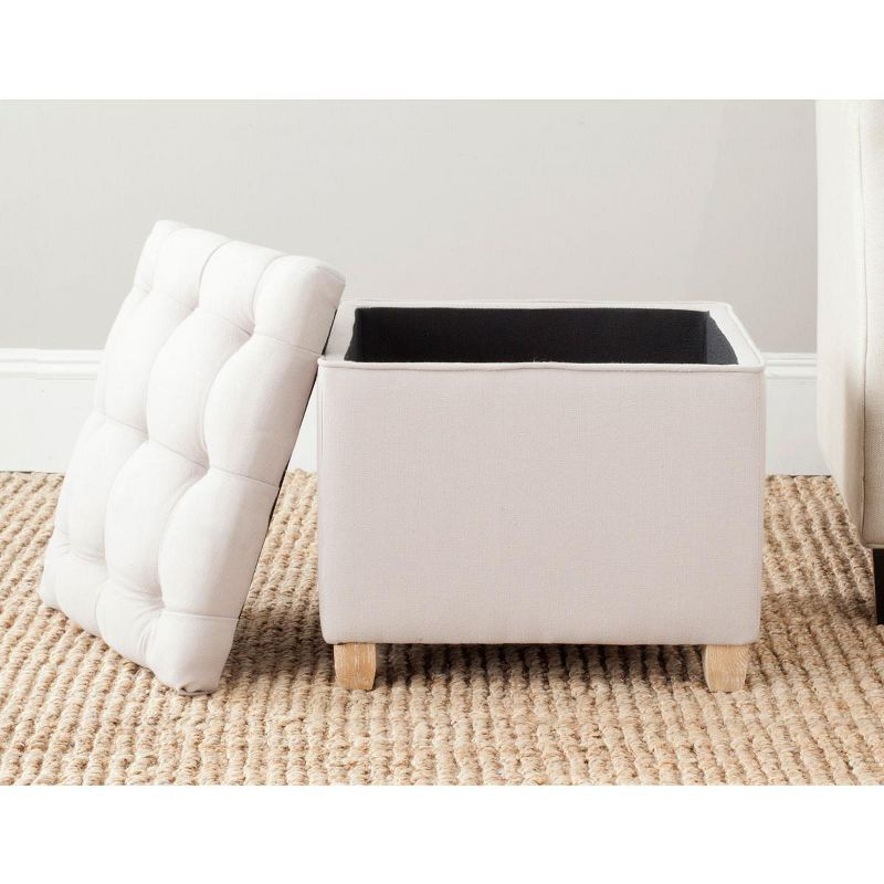 Joanie Ottoman - Taupe - Safavieh
