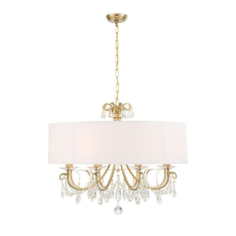 Crystorama Lighting Othello 8 - Light Chandelier in  Vibrant Gold