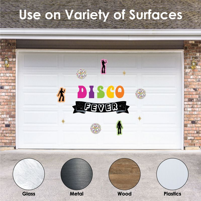 Big Dot of Happiness 70’s Disco - Peel and Stick 1970s Disco Fever Party Decoration - Wall Decals Backdrop