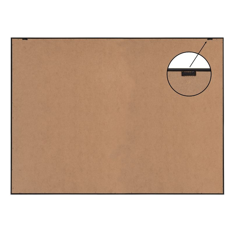 31.5" x 41.5" Sylvie World Map Framed Canvas by Creative Bunch Natural - Kate & Laurel All Things Decor: Horizontal Layout