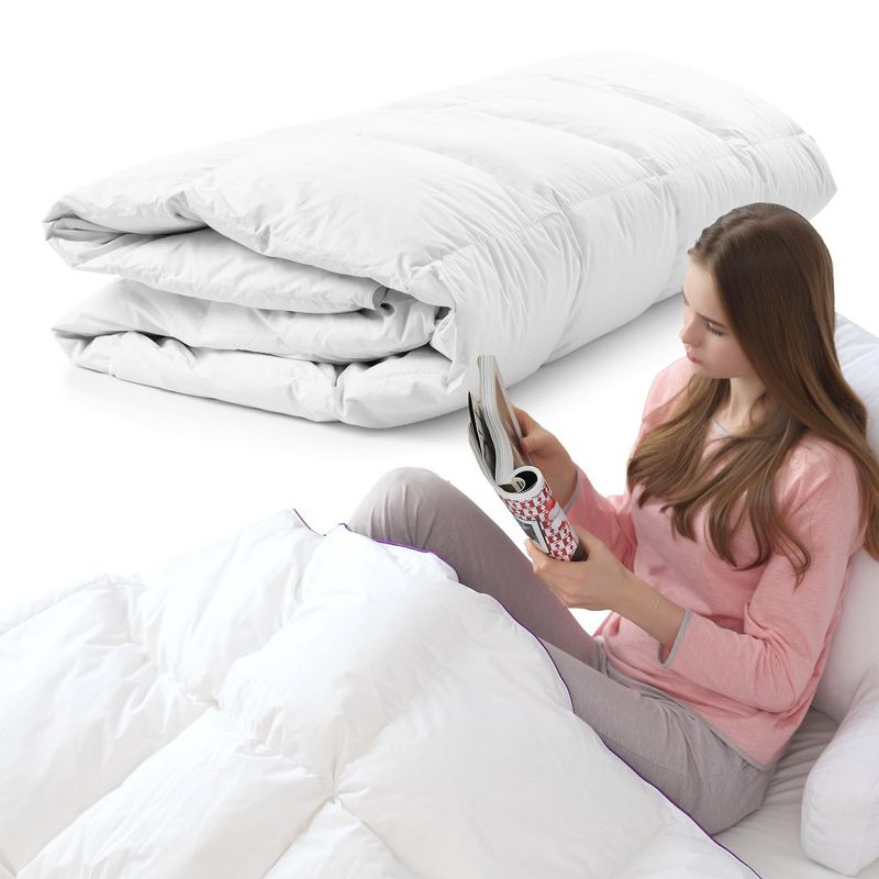 Cheer Collection Down Alternative Hypoallergenic Comforter - White (King)